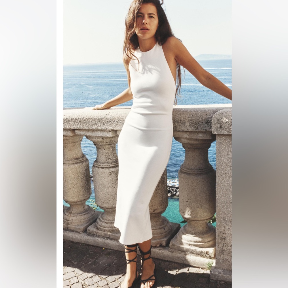 LONG STRETCH KNIT DRESS
WHITE 0/5039/186/250/04